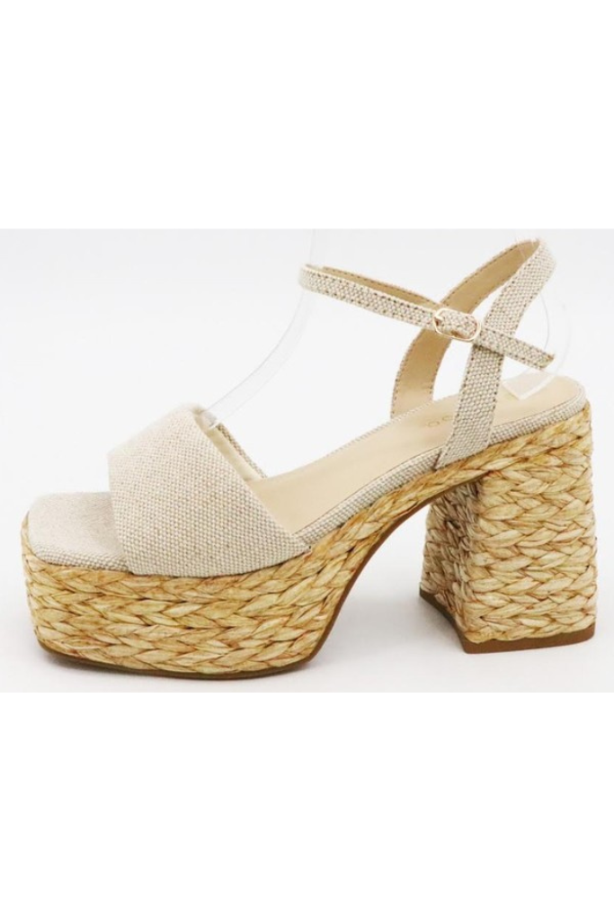 Discover Me Chunky Heel - Natural