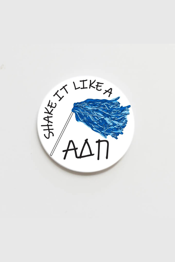 Alpha Delta Pi Greek Shaker Button - 3 inch