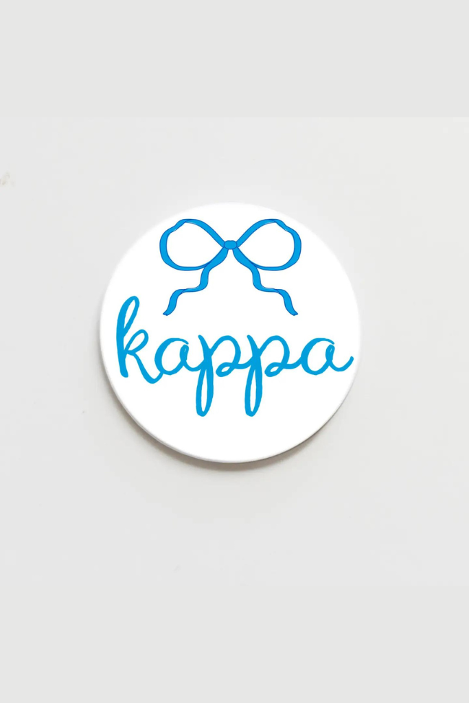 Kappa Kappa Gamma Greek Bow Button - 2.25 inch
