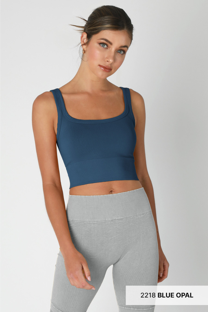 No Take Backs Ribbed Cropped Tank