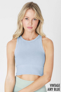 Offer The World Ribbed Vintage Cropped Tank