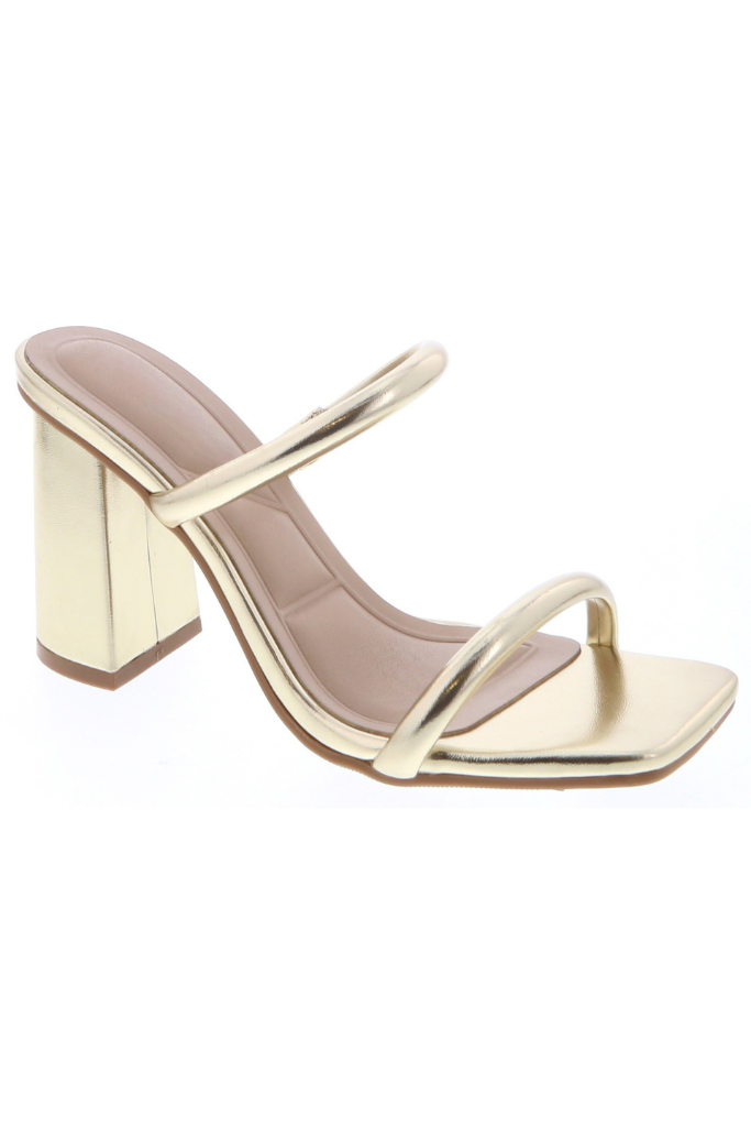 All Is Well Strappy Heel - Gold