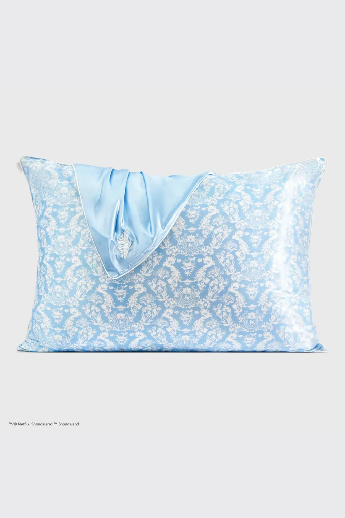 Kitsch x Bridgerton Satin Pillowcase - Toile De Blue