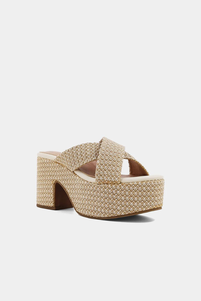 Imelda Wedges - Beige