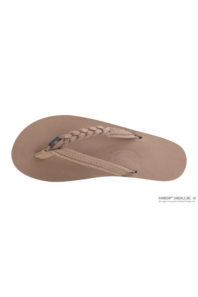 Rainbow Flirty Braidy Sandal- Premier Dark Brown