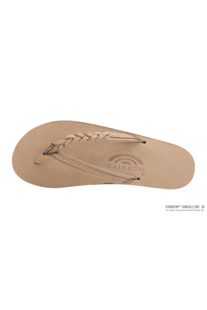 Rainbow flirty braided flip flops 2025