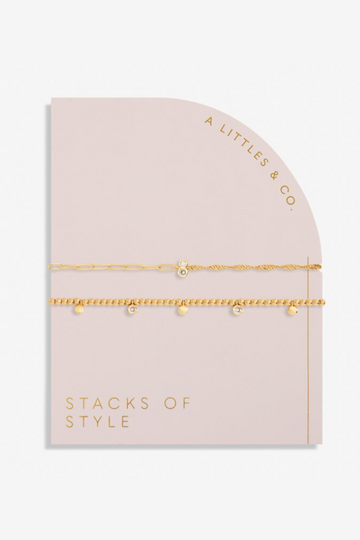 Stacks Of Style Bracelet Set in Gold-Tone Plating