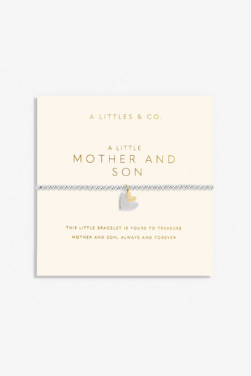 A Little &quot;Mother And Son&quot; Bracelet- Silver