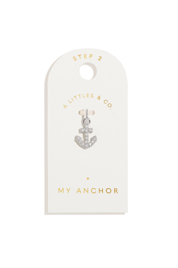 A Little Small &#039;My Anchor&#039; Charm - Silver