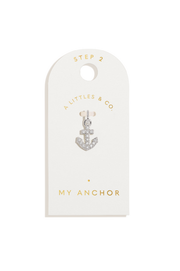 A Little Small &#039;My Anchor&#039; Charm - Silver
