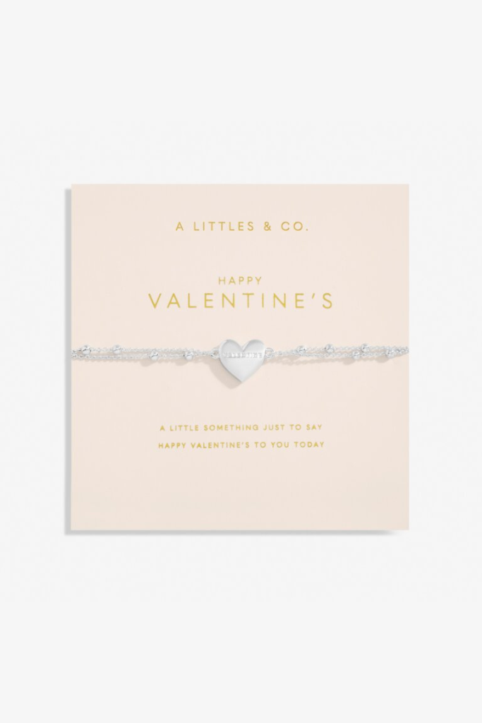Forever Yours 'Happy Valentine's' Bracelet- Silver