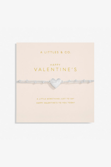 Forever Yours 'Happy Valentine's' Bracelet- Silver