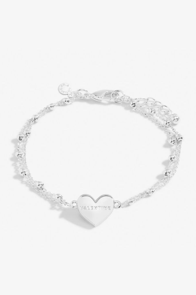 Forever Yours 'Happy Valentine's' Bracelet- Silver