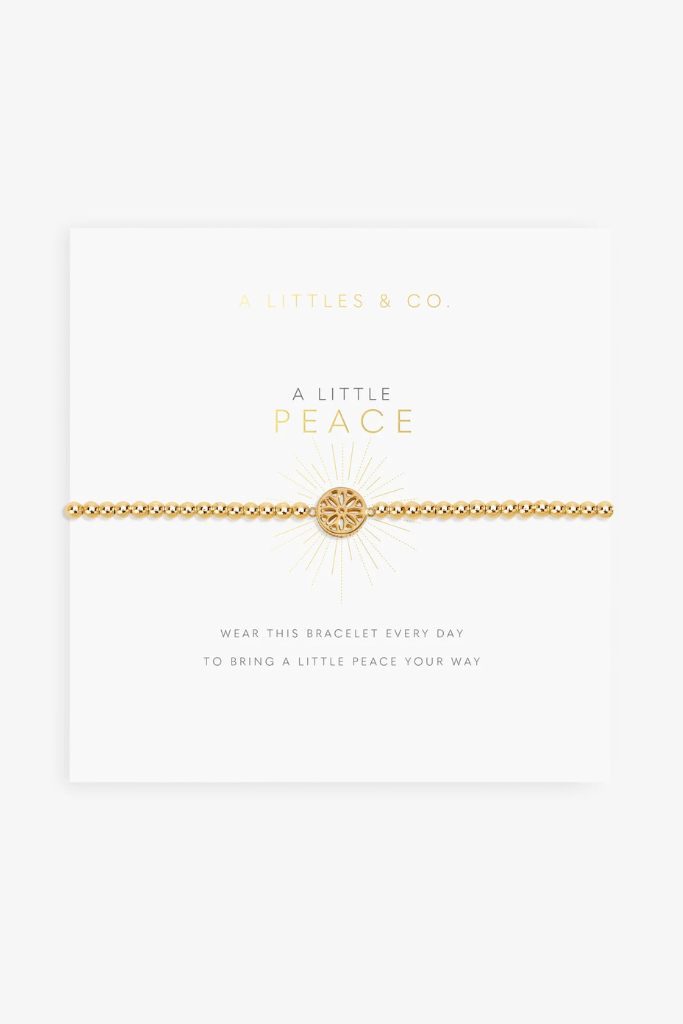 A Little &quot;Peace&quot; Bracelet - Gold