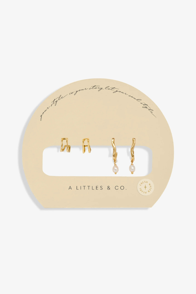 A Little &#039;Soul Shine&#039; Stack Earrings - Gold