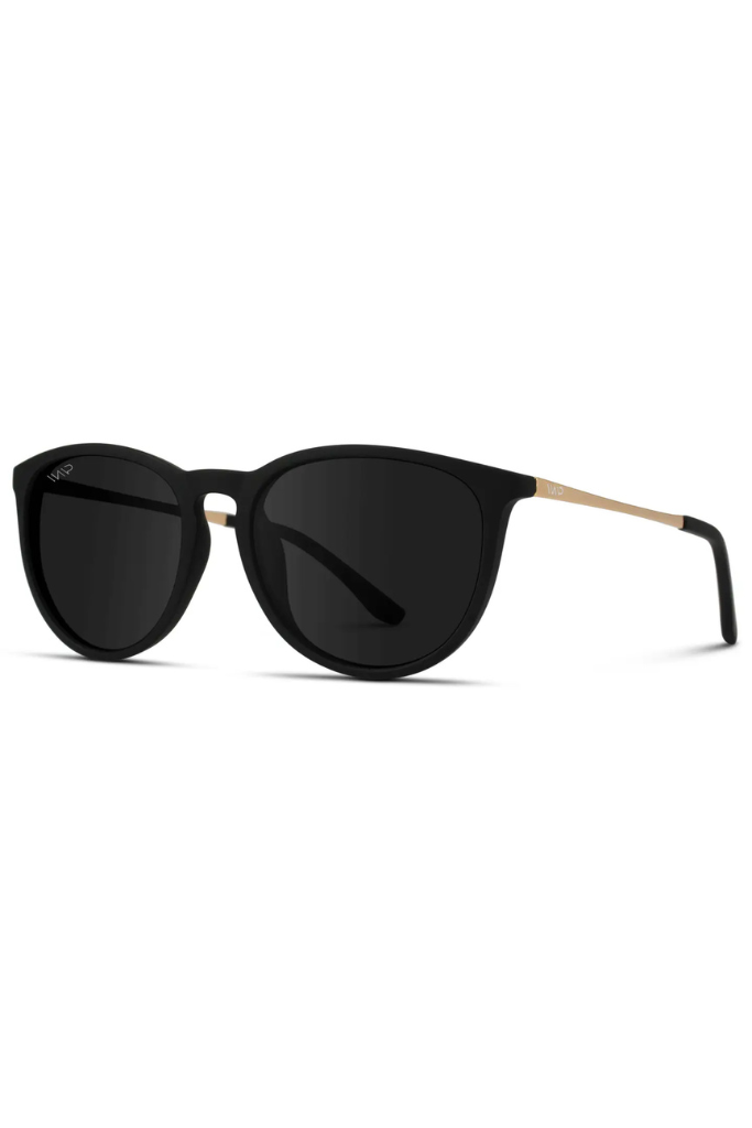 WMP Drew Polarized Sunglasses - Black/Black