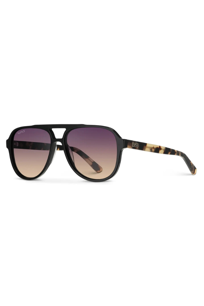 WMP Indie Aviator Sunglasses - Black/Tortoise