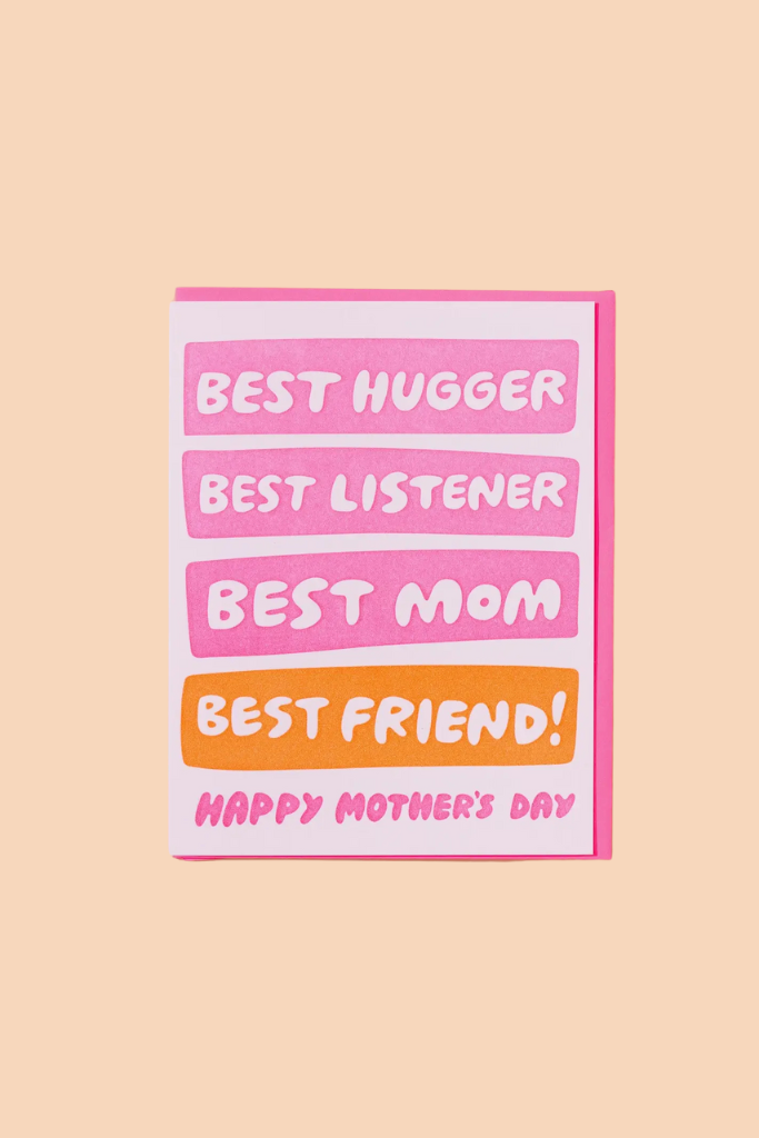 Best - Hugger,Listener Mothers Day Card