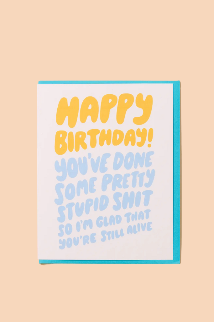 Happy Birthday Shit Card