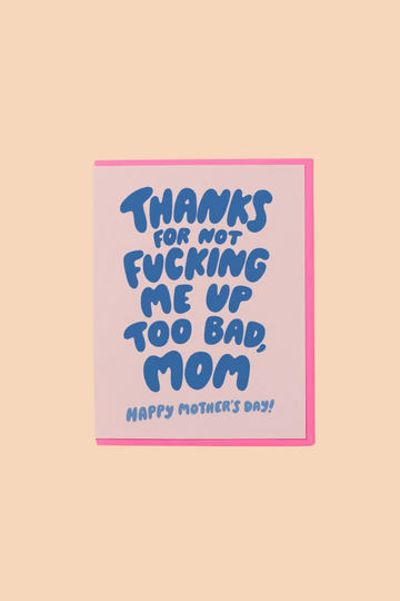 Thanks Mom Mothers Day Card