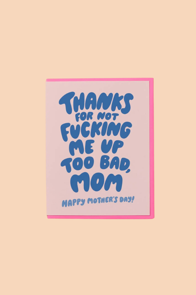 Thanks Mom Mothers Day Card