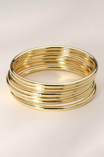 See You Bangle Bracelets - 6pc