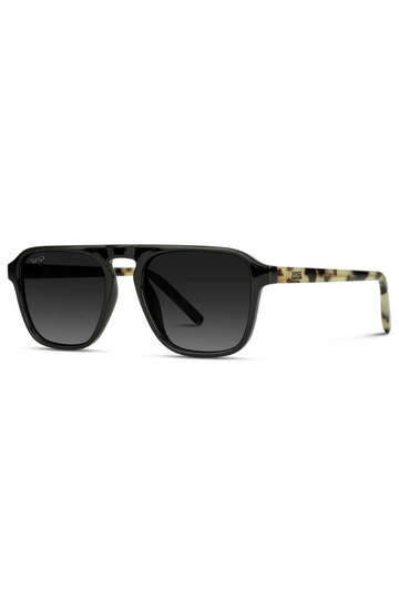 WMP Emerson Polarized Sunglasses - Black/Beige Tort