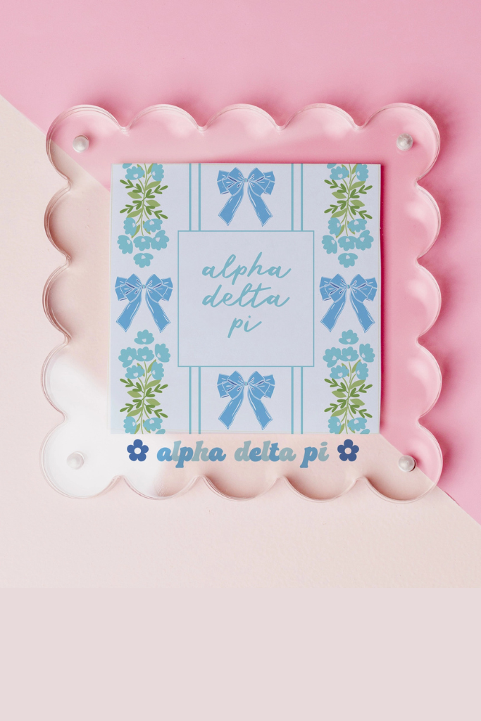 Acrylic Picture Frame - Alpha Delta Pi