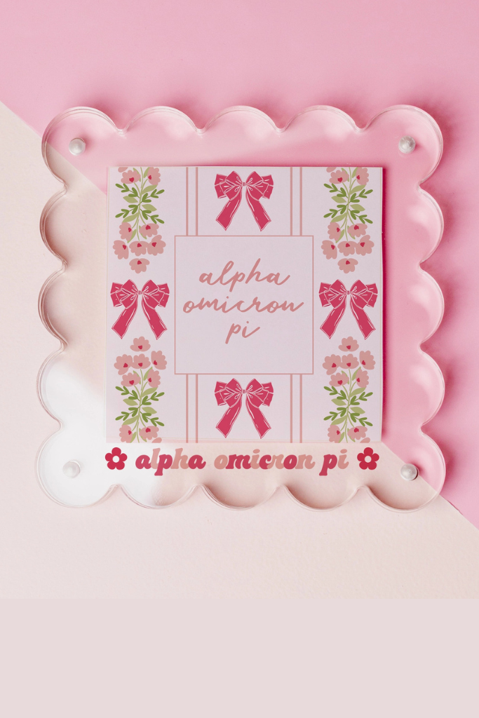 Acrylic Picture Frame - Alpha Omicron Pi