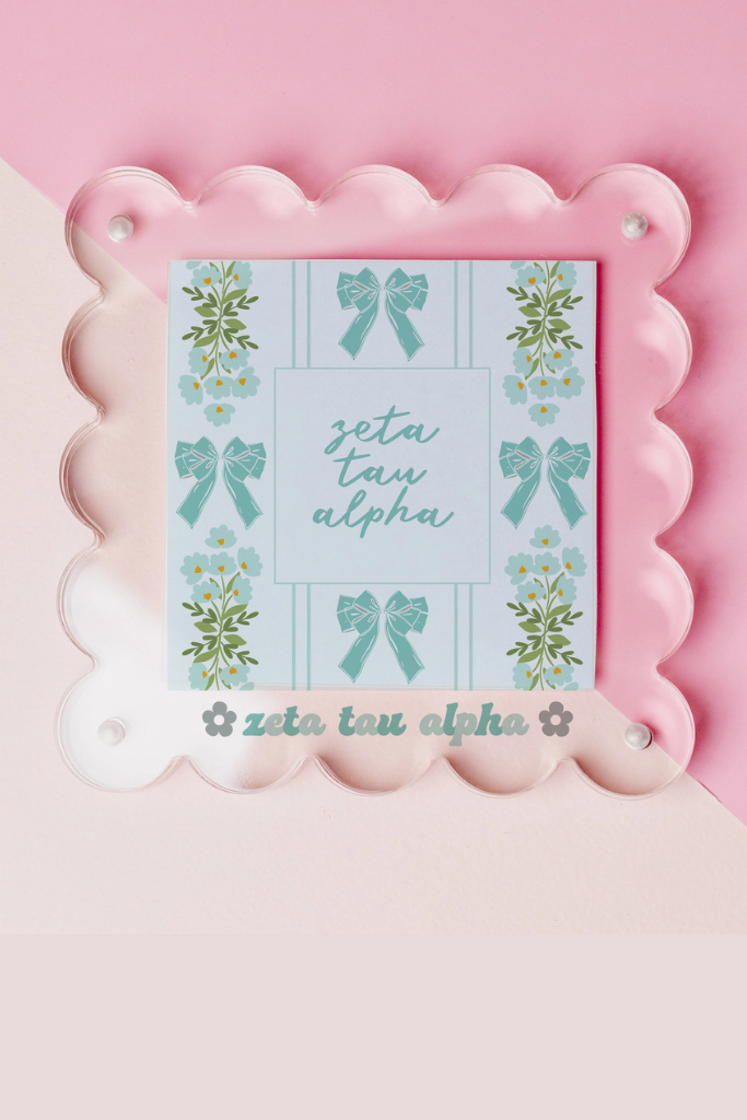 Acrylic Picture Frame - Zeta Tau Alpha