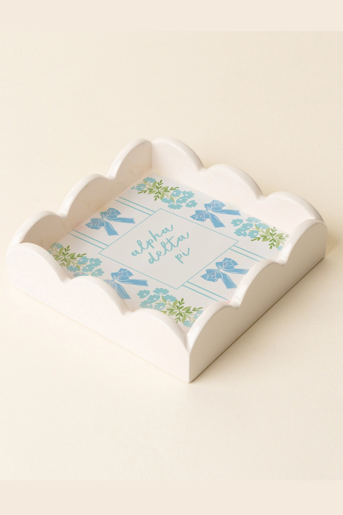 Scallop Trinket Tray - Alpha Delta Pi
