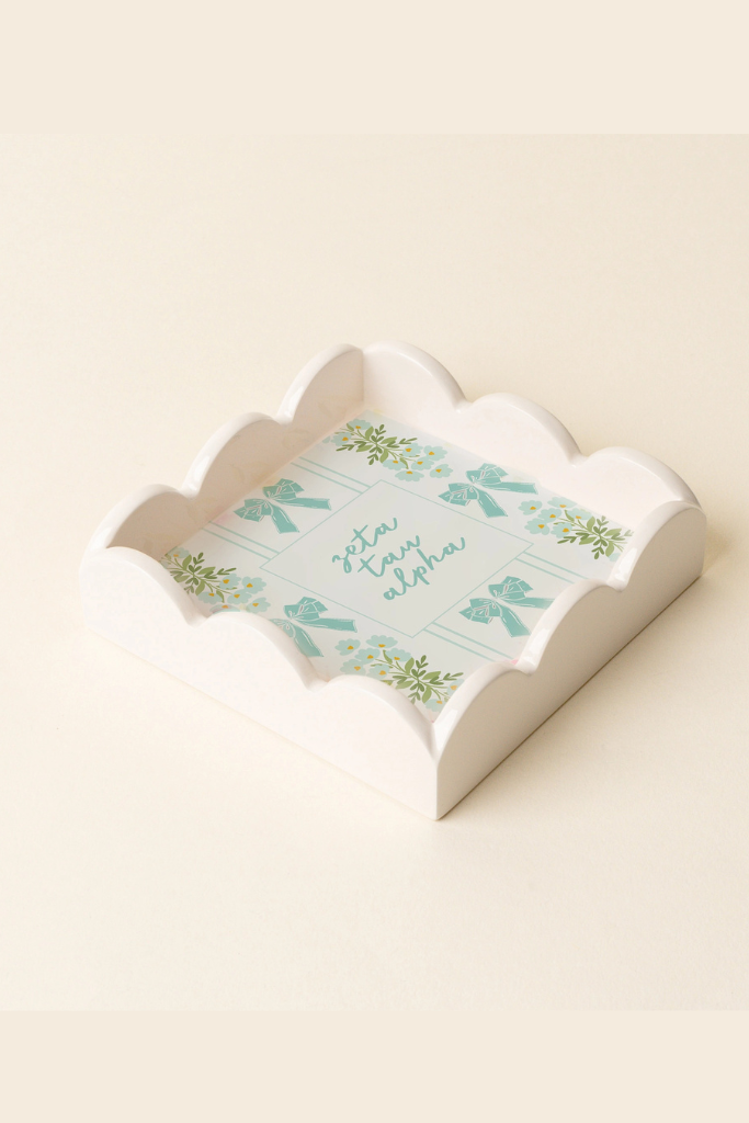 Scallop Trinket Tray -  Zeta Tau Alpha