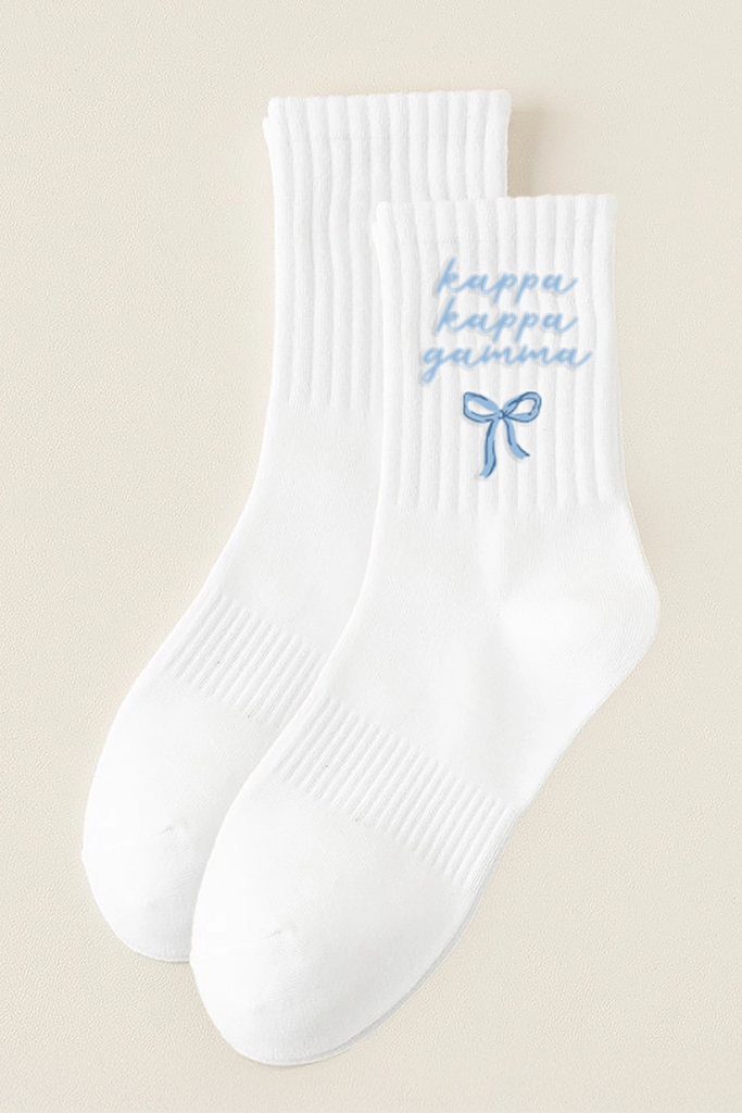 Embroidered Crew Socks - KKG