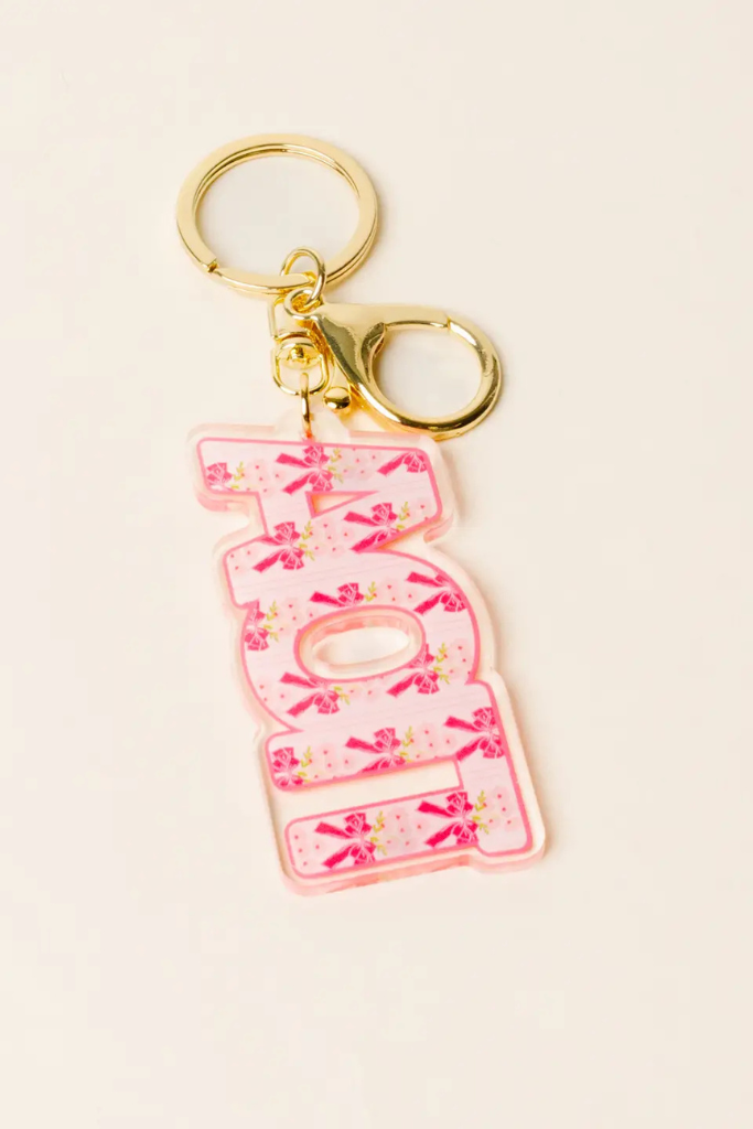 So Fancy Acrylic Letter Keychain - AOII