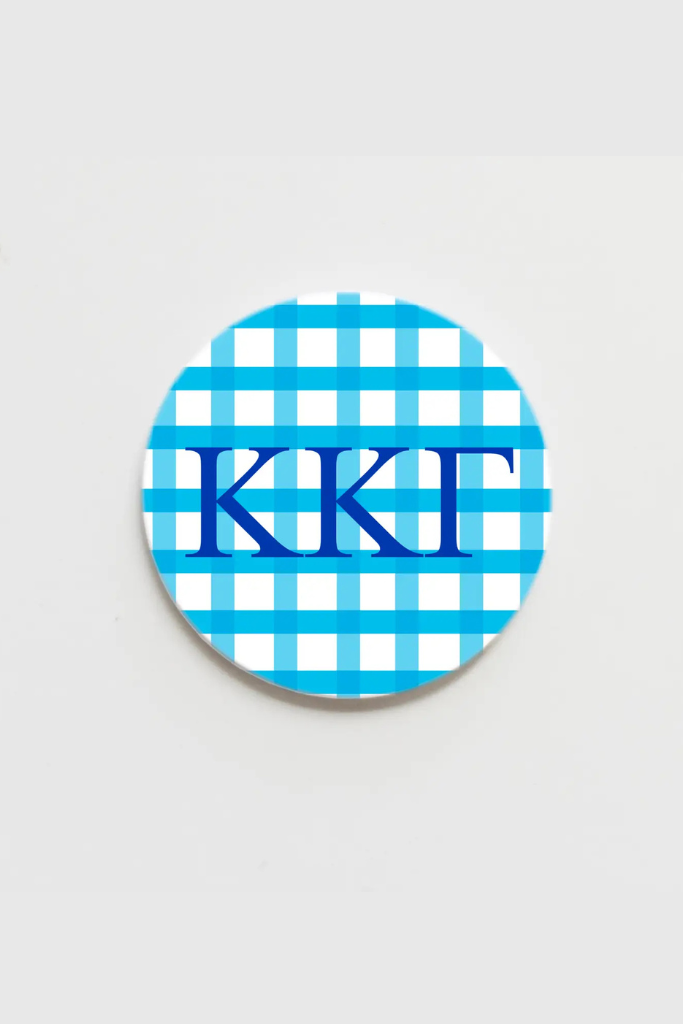 KKG 3inch Button - Gingham