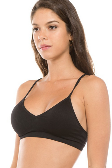 Hollie Seamless Bralette- Black