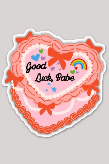 Good Luck Babe Cake Sticker