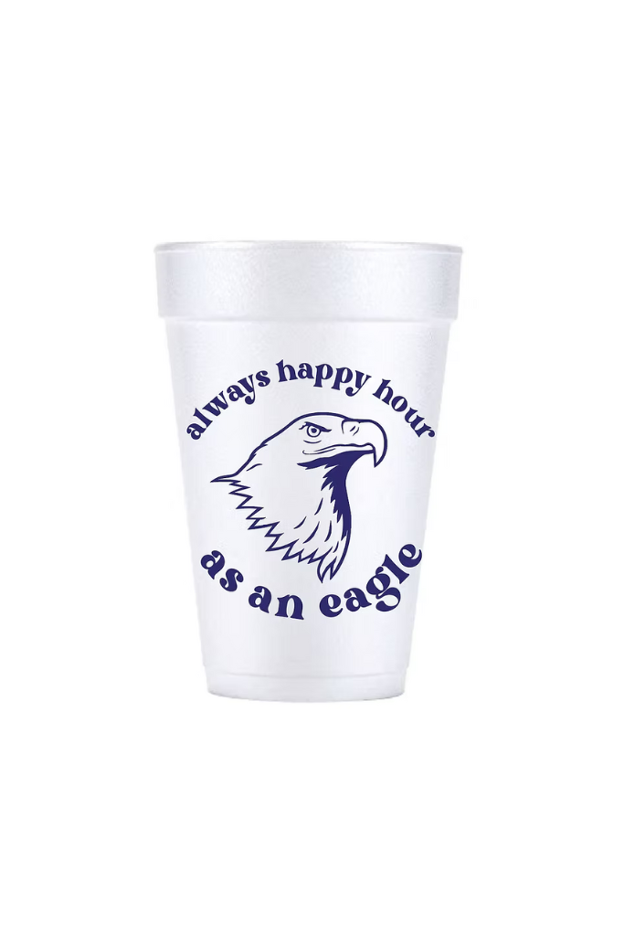 Happy Hour Eagles Styrofoam Cup Sleeve