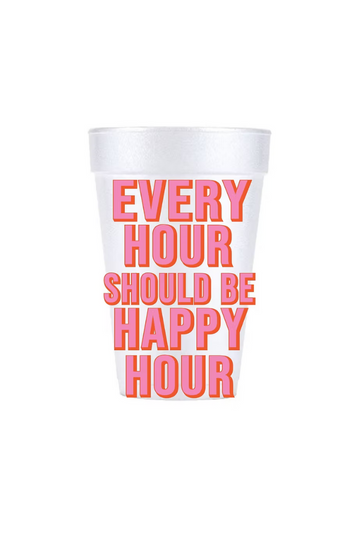 Happy Hour Styrofoam Cup Sleeve