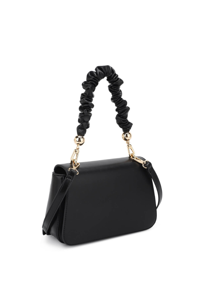 Ava Smooth Leather Purse - Black