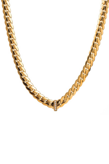 Flat Chain Necklace - Gold