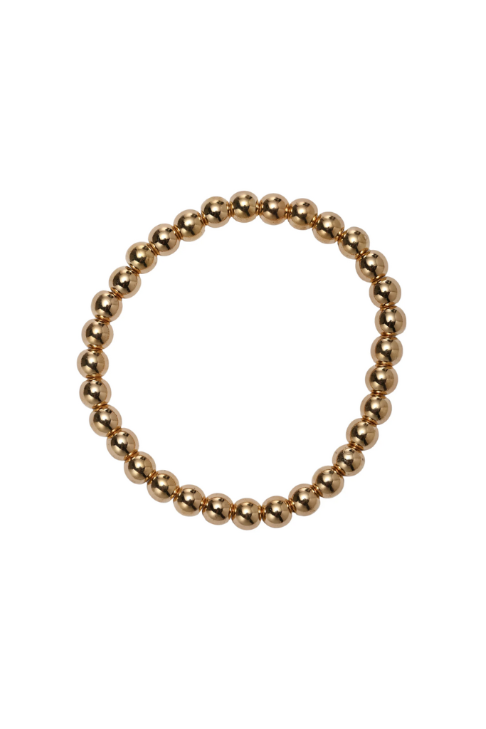 Medium Beaded Bracelet - Gold