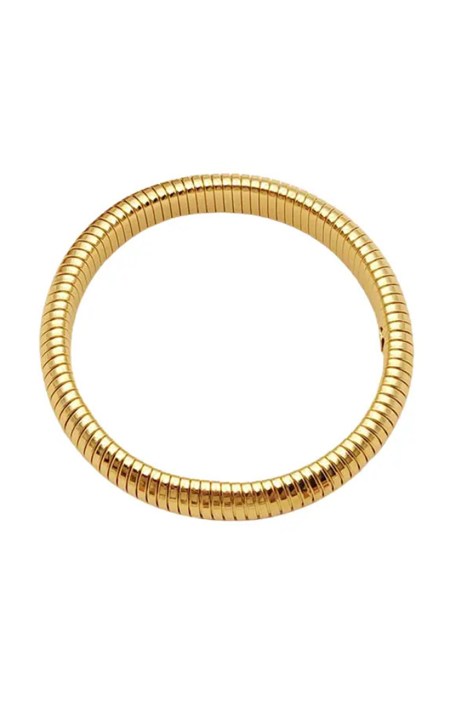 Large Stretchy Bangle - Gold