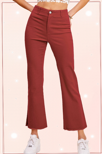 Don't Belong Wide Leg Pants - Clay