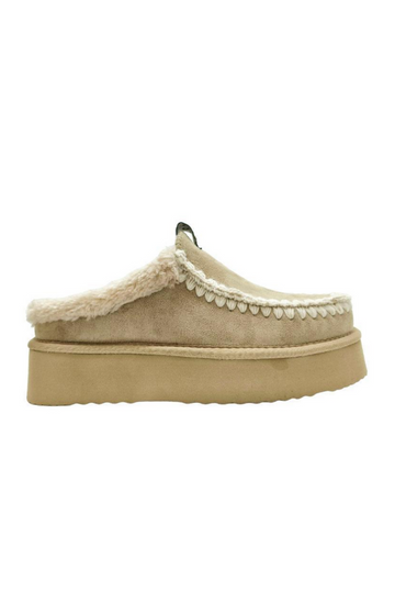 Trinity Platform Slipper - Natural