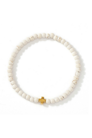Boho Beaded Bracelets - Howlite
