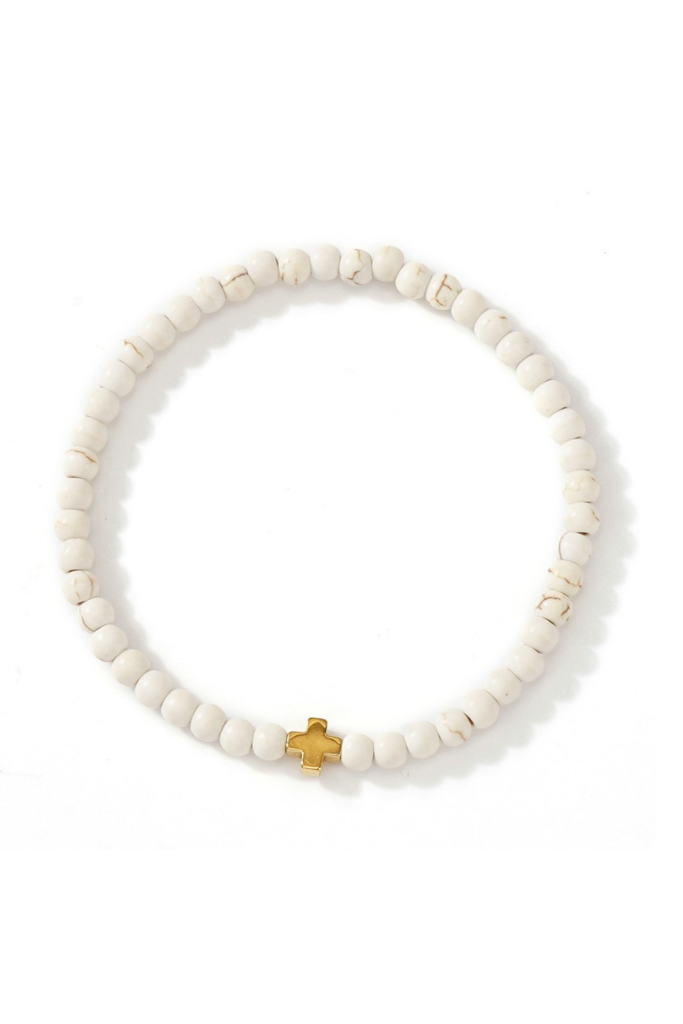 Boho Beaded Bracelets - Howlite