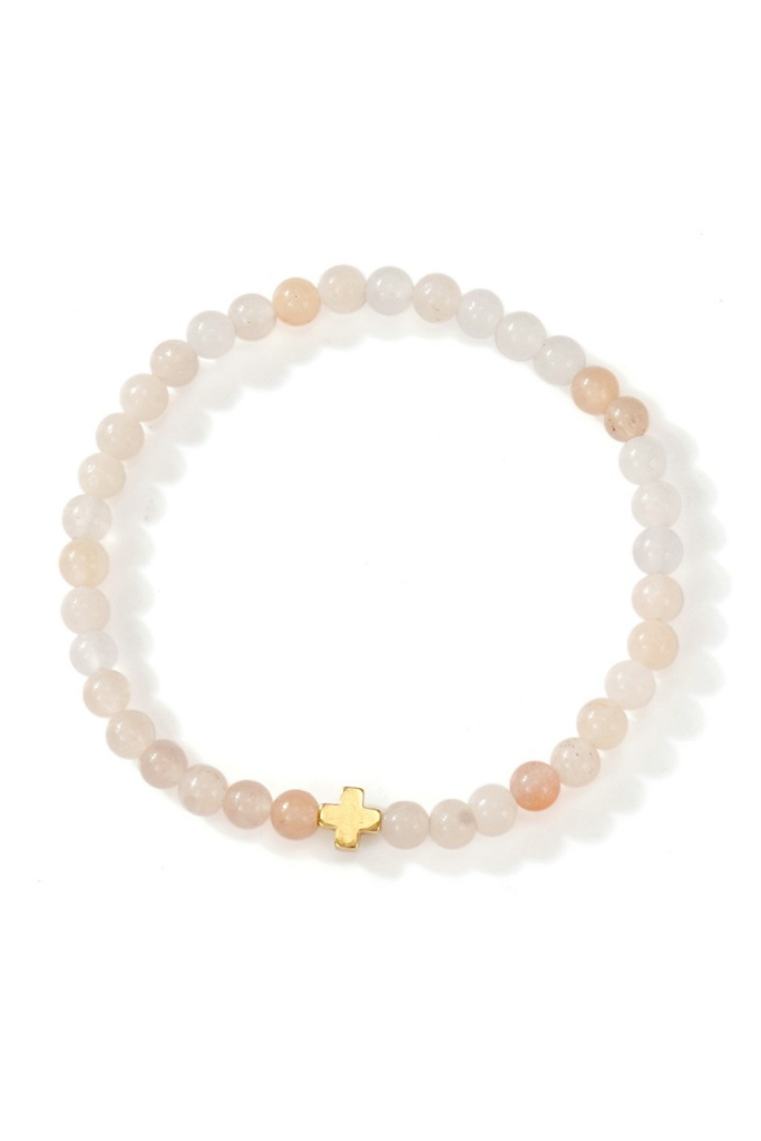 Boho Beaded Bracelets - Rose Quartz
