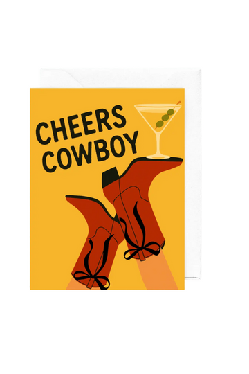Cheers Cowboys Greeting Card