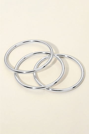 Welcome Bangle Bracelet - Silver